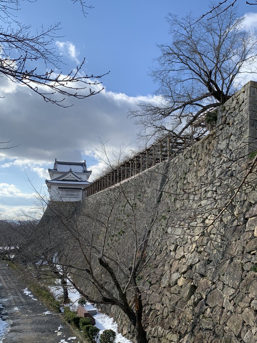「鶴山城跡行った。石垣すげえ。規模がでかい 」|ひじからのイラスト