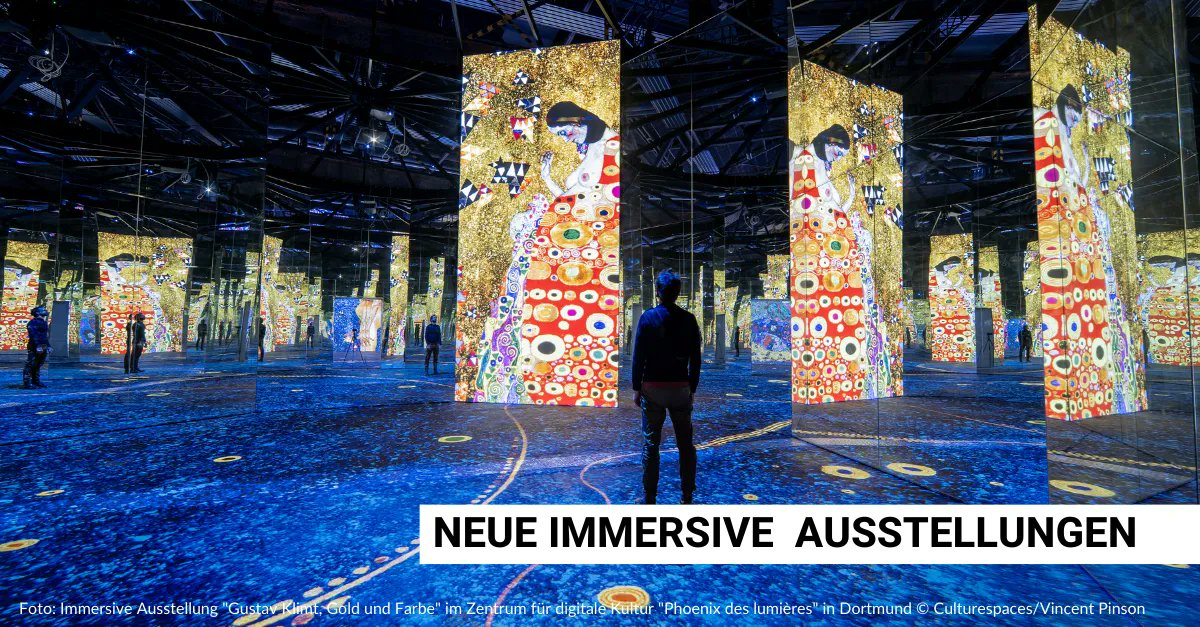 Wieder tolles Beispiel, wie in #DeinNRW alte Industriegemäuer neu genutzt werden: Auf Gelände der Hochofenanlage Phoenix West in DO ist Zentrum für digitale Kunst entstanden. Aktuell laufen immersive Ausstellungen zu Klimt und Hundertwasser 👉 buff.ly/3HnlRMn. #Tourismus