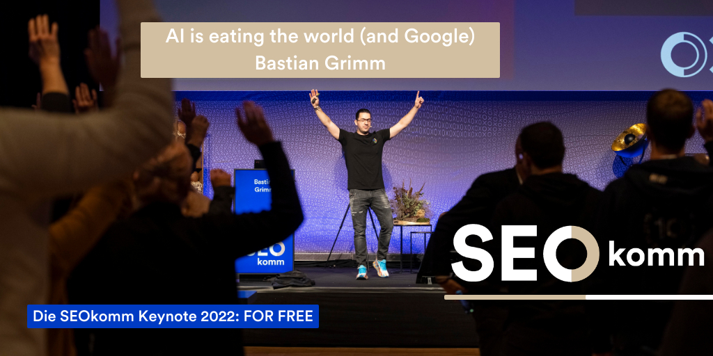 Sensationelles #seokomm 2022 Goodie: Die aufsehenerregende KEYNOTE von #bastiangrimm mit Showeffekt, die für Begeisterung, Staunen und Bestnoten sorgte FOR FREE als Stream! Tauche ein die Welt der #artificialintelligence! Zum Video: 
oxd.at/MlYYB 
#onlineexpertdays