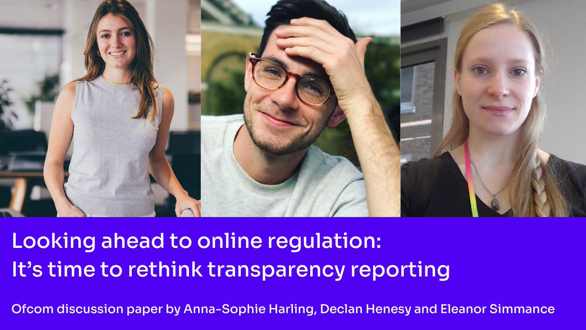 'Transparency will be a powerful and essential tool in our regulatory arsenal.' 

Our new online safety discussion paper explores the power of transparency reporting in helping protect people online from harm.

Read more: ofcom.org.uk/news-centre/20…