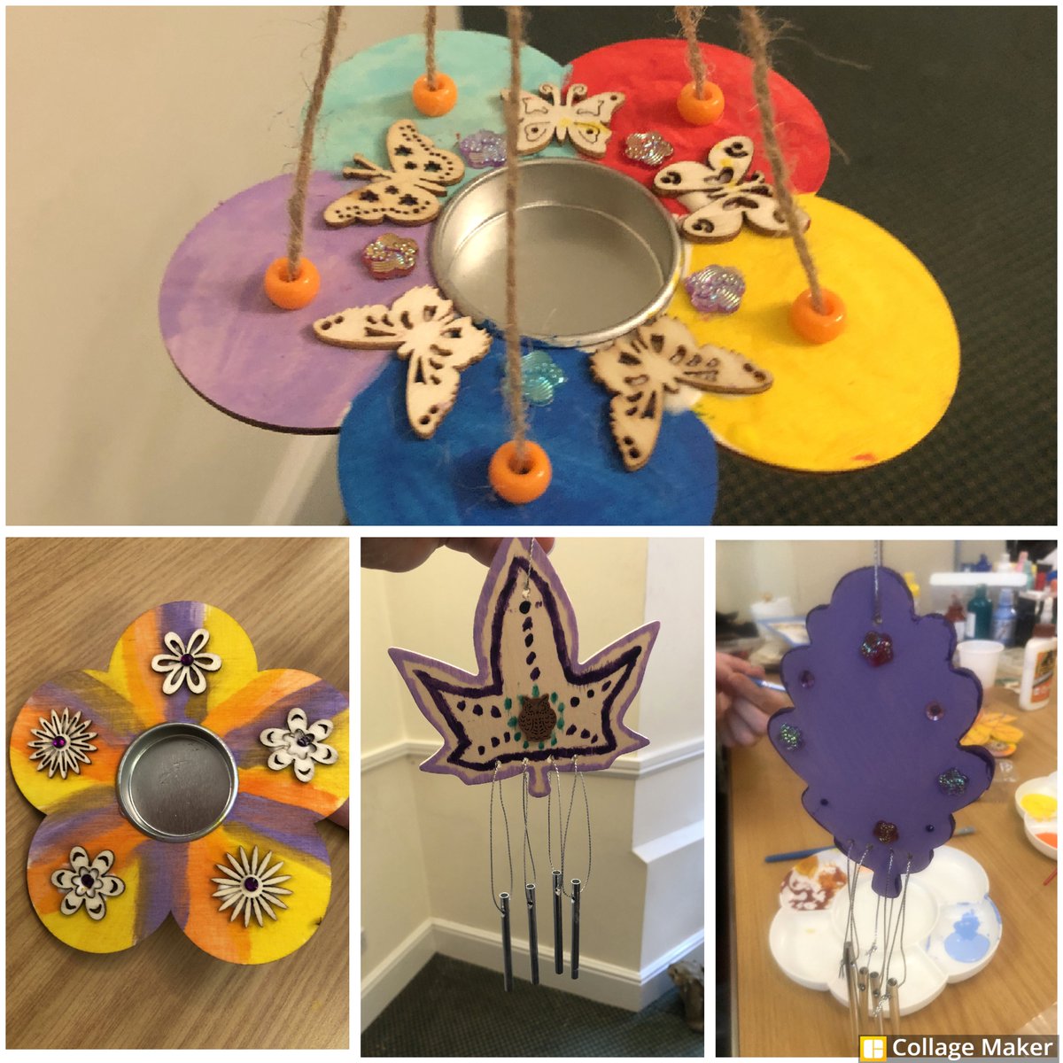 LivingwellOT's tweet image. Last week we spent a lovely Thursday afternoon decorating bird feeders and wind chimes with residents at The Lodge at EMH Taylor Avenue 🐦💨#wellbeingmatters #tryingsomethingnew #gettingtogether