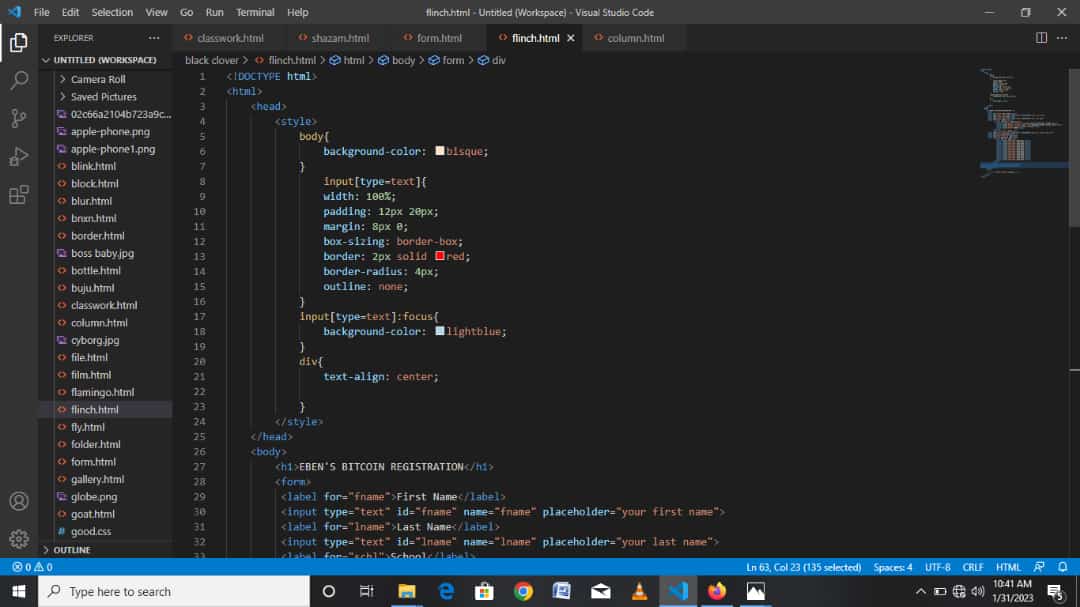 elaigwuresource's tweet image. If it works don't touch it.
The coding genus knows how to avoid debugging
Ebenezer the programmer doing it his way to building his bit coin WebApps
#javascript
#htmlCss
#ServerSideProgramming
#htmlCanvasGames
Code with #elaigwuresourcetechnology