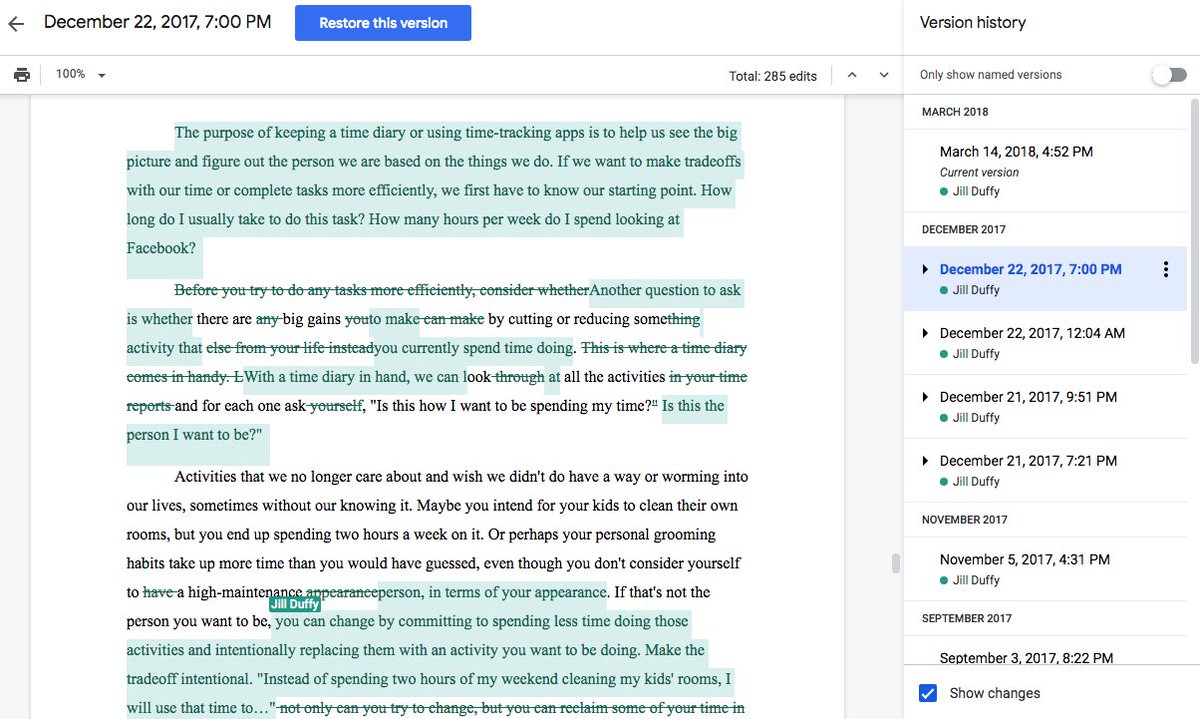 How to easily check your students' work for #gpt3  #plagiarism? 💡Check the revision history in Google Docs or Word Online. If they copy-pasted something, you'll see that as one big revision, whereas the original would have many more smaller revisions.
