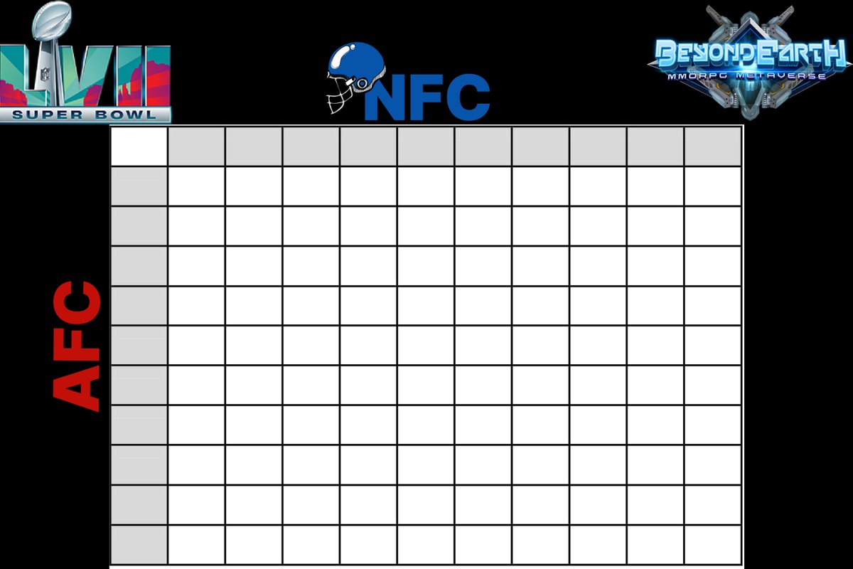 📣<a href="/BEOMetaverse/">Beyond Earth Land</a> will organize a super bowl square event where everyone can participate. Each square will cost $BEO Tokens! 

Prizes will include the following: 
👉Free character NFT per quarter!
👉Free Land Plot &amp; Character for final score winner! 
👉NFT's (other projects)