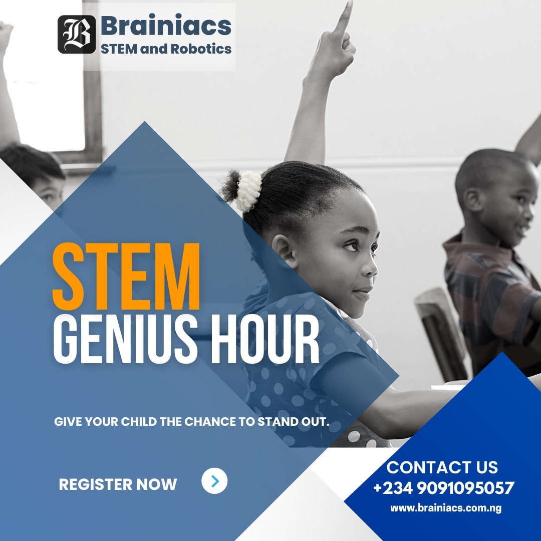 Registering  your young Innovators and Developers for the Genius Hour equips them with skills and know-how needed to standout and be future-ready.

Slots are still open for our one-on-one instructor led classes.

Call/WhatsApp 09091095057

#stemeducation #youngdevelopers #STEM
