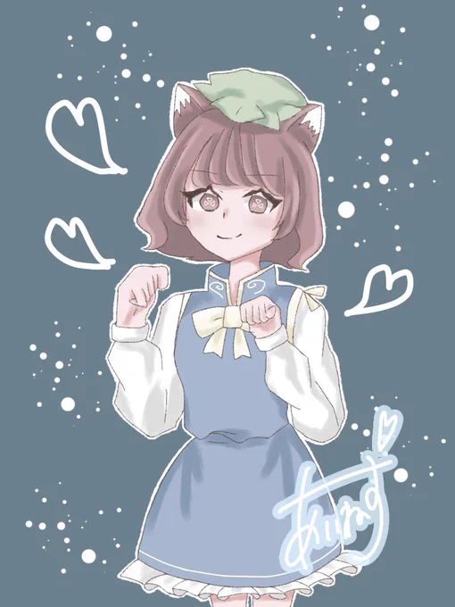 Day13 橙 #100日チャレンジ  #東方Project  #藍鼠の青服 