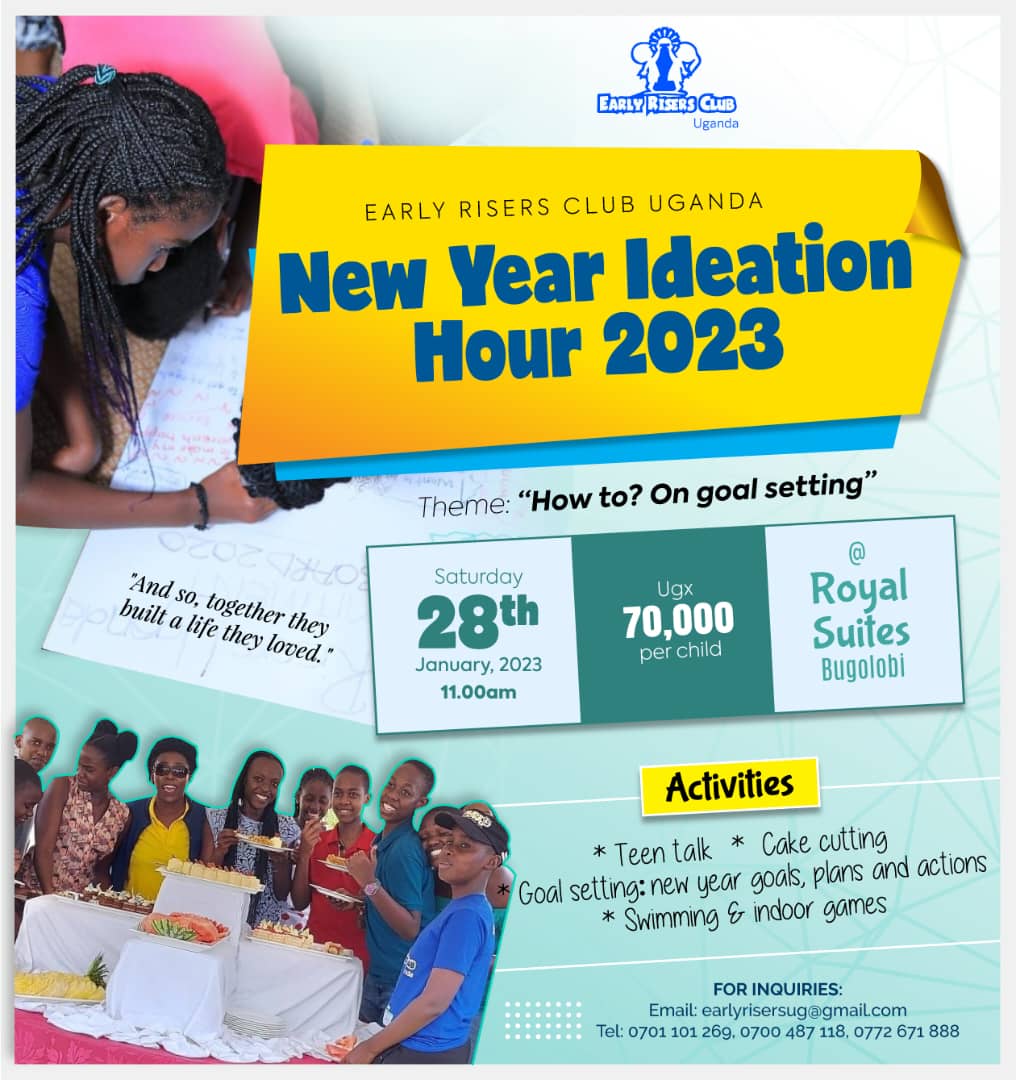 Early Risers Club Uganda New Year Ideation Hour. <a href="/RoyalSuits/">Royal Suits</a> Bugolobi,