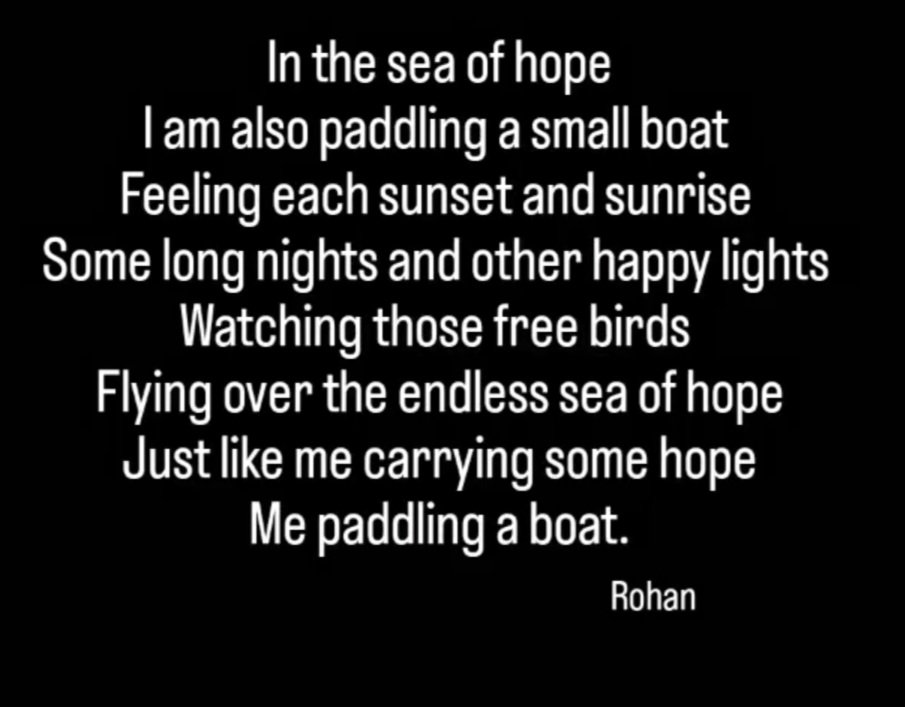 Rohanmalik08's tweet photo. Life is full of struggles and to live it we all need some kind of hope. https://t.co/HNcxmM51pf
