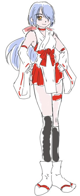 お昼寝してたらふと思いついた巫女さん
それではお仕事行ってきます 