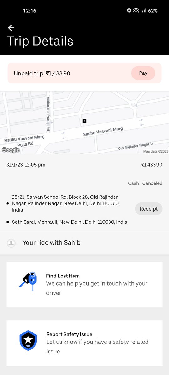 Imortal_1010's tweet photo. Dear @Uber_Support @Uber_India can you explain this if I didn't use ride and i am waiting last 20 min but there is no call or message by Uber Driver and once I received call from uber driver they cancelled the ride but i already booked in morning advance ride in priority. https://t.co/pIDc3NzfCa