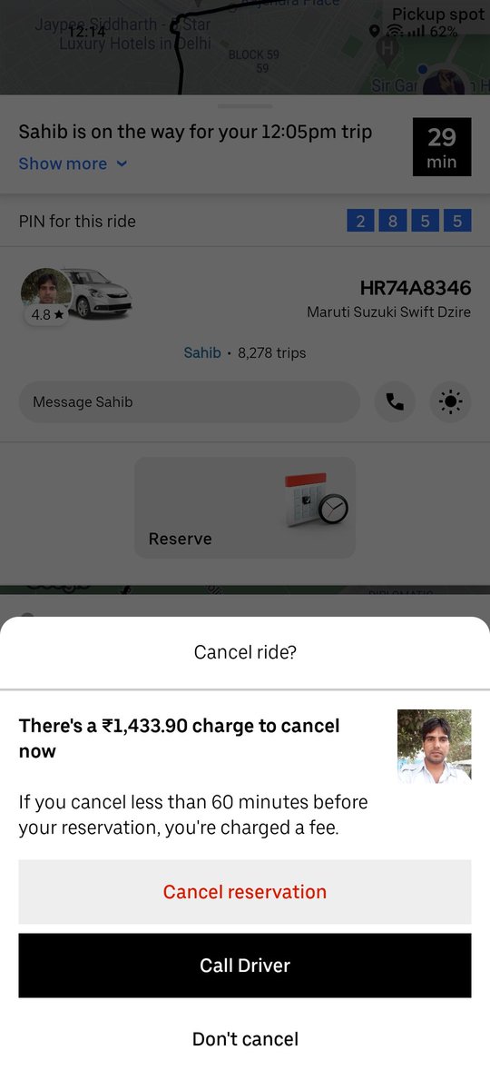 Imortal_1010's tweet photo. Dear @Uber_Support @Uber_India can you explain this if I didn't use ride and i am waiting last 20 min but there is no call or message by Uber Driver and once I received call from uber driver they cancelled the ride but i already booked in morning advance ride in priority. https://t.co/pIDc3NzfCa
