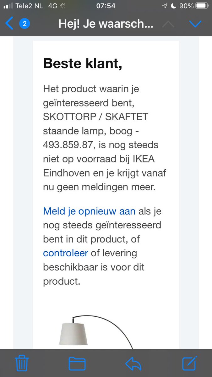 suusonline's tweet photo. Beste @IKEANederland, kunnen jullie je ict-afdeling even wakkerschudden? Ten eerste vind ik het raar dat een melding na een bepaalde tijd komt te vervallen maar nog raarder is het dat dit product gewoon wél op voorraad blijkt te zijn en ik daarover géén melding heb gehad. #FixDit https://t.co/4eOhUnGOCU
