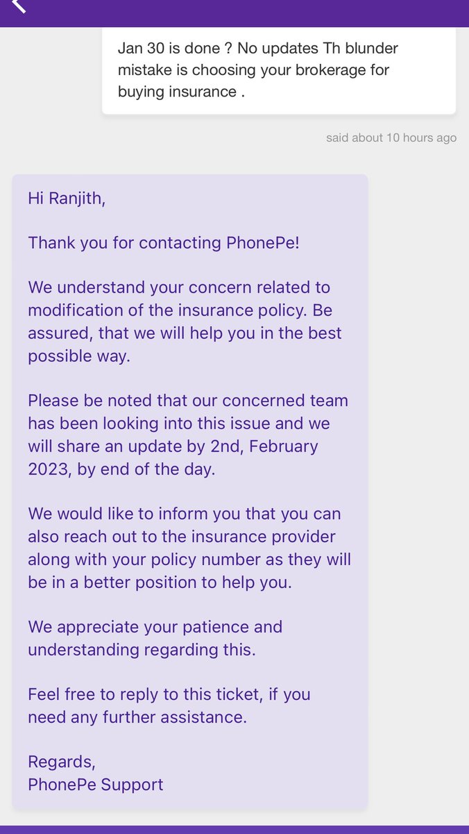 Ranjith_A7's tweet photo. Its been 45 days ! None of your insurance team is doing any needful. Giving me advice to consult the insurer  directly to get my things done.! Then why we need to choose your insurance mediation mr. @_sameernigam ??@PhonePeSupport https://t.co/jFPxjnz4CY