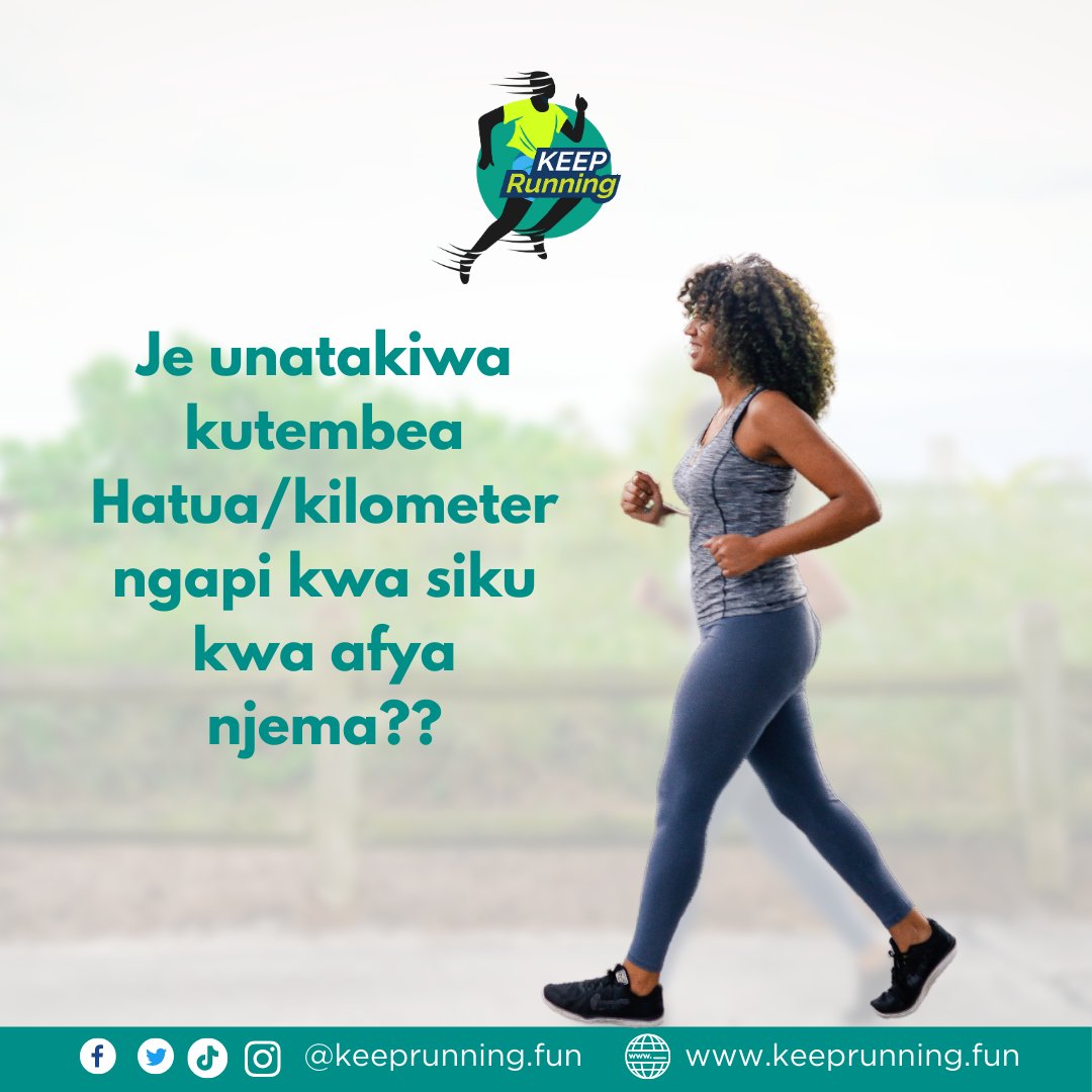 keeprunning_fun's tweet photo. Kwa kawaida kila binadamu anachokifanya huwa kuna kipimo, je binadamu anatakiwa atembee umbali au hatua ngapi kwa siku?
#marathoners #runnerstz #sportstz #keeprunningplatform #onlineregistrationportal #marathonloverstz #fasthubproduct https://t.co/0WwRmCReTv