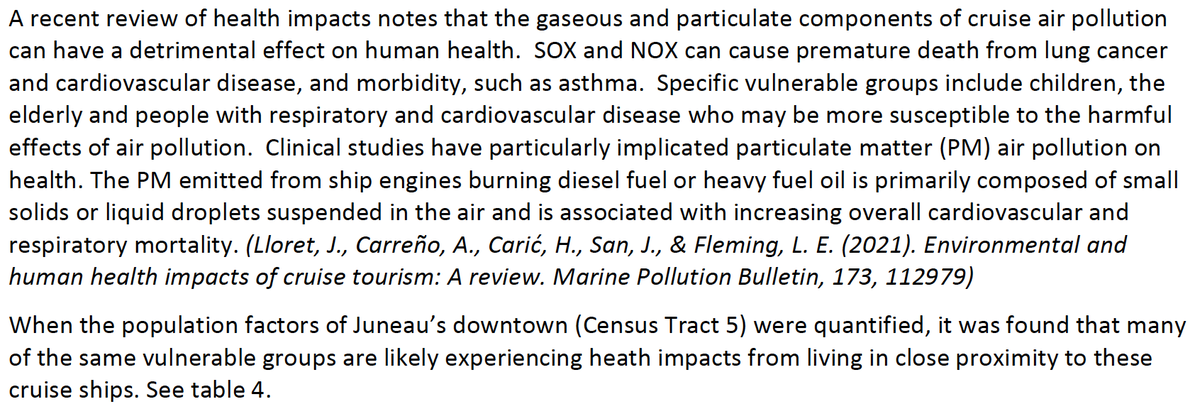 CruiseNetwork's tweet photo. @TourismJournal Estimates from Juneau, Alaska are cruise ship pollution inflicts $17,250,000 in health costs each year. Shore power can reduce, but not eliminate as takes 3 hours to connect/disconnect shore power. Plus arrival/departure maneuvering, travels for more pollution. #cleanupcruising https://t.co/JiTHFbTFrt