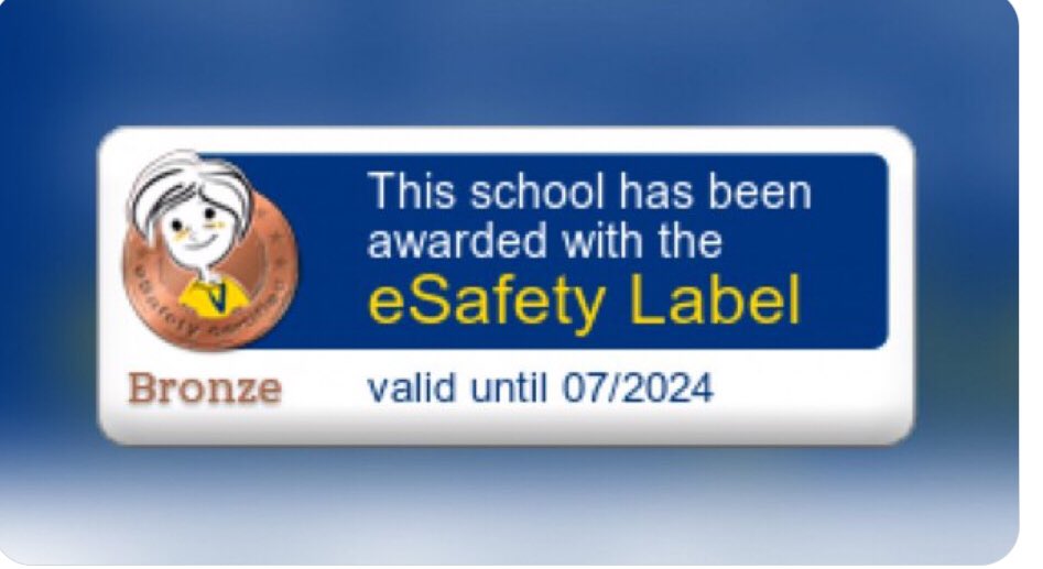 Önceliği,öğrencilerin internet güvenliği olan okulumuz,Brüksel merkezli 34 Avrupa ülkesinin dahil olduğu Avrupa OkulAğı(EuropeanSchoolnet )tarafından uygulamaya konulan “e-safety label”güvenli internet BRONZ etiketini almaya hak kazandı.@istanbulilmem @TC_Bagcilar @eTwinning_ist