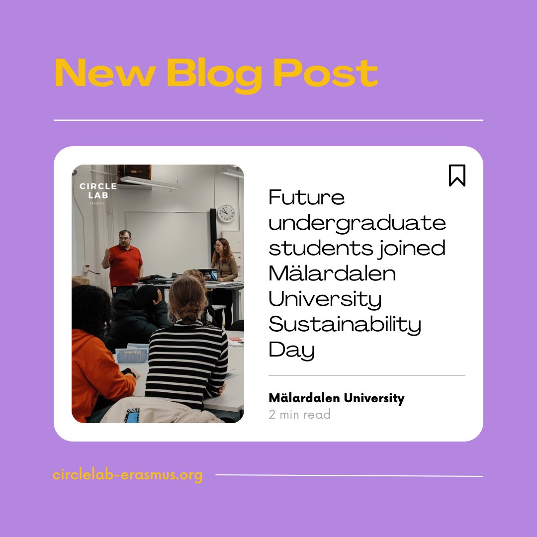 CircleLabP's tweet photo. 🆕 January blog post has been released! 

@malardalen_uni arranged two cross-disciplinary and cross-academic days, on the theme of #sustainabledevelopment. 

🎮 The #CircleLabProject invited the students from @Rudbeckianska to pilot the IO3 game. 

https://t.co/SSPYvVQYmw https://t.co/pll8roRe92