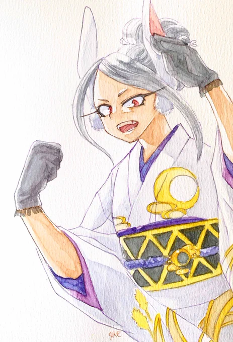 ふぉろわさんの推しがかきたいタグで1月すべりこみみるこさん! 