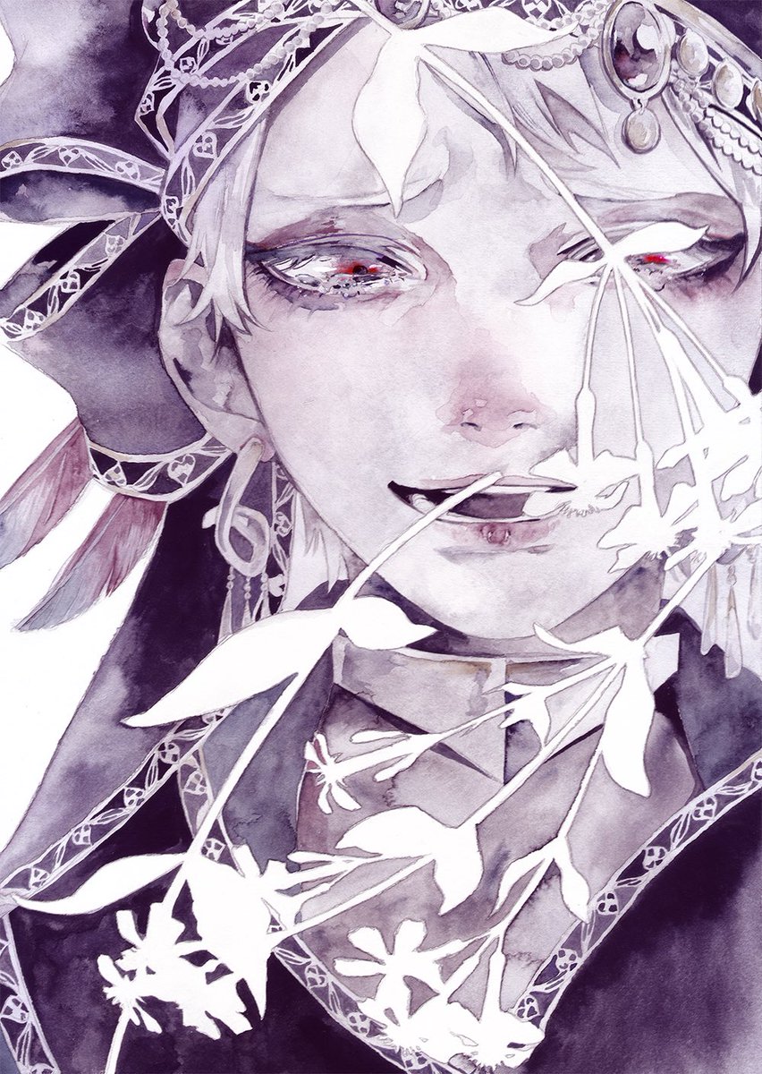 「「お前だけは」- カリム・アルアジーム#透明水彩でtwstファンアート 」|メリーちゃんのイラスト