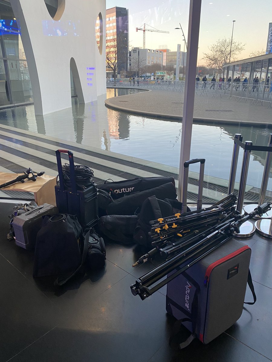Early morning at #ISE2023 to set up for interviews with <a href="/Barco/">Barco</a> <a href="/Cisco/">Cisco</a> <a href="/Google/">Google</a> and <a href="/Jabra_US/">Jabra US Team</a> - stay tuned!