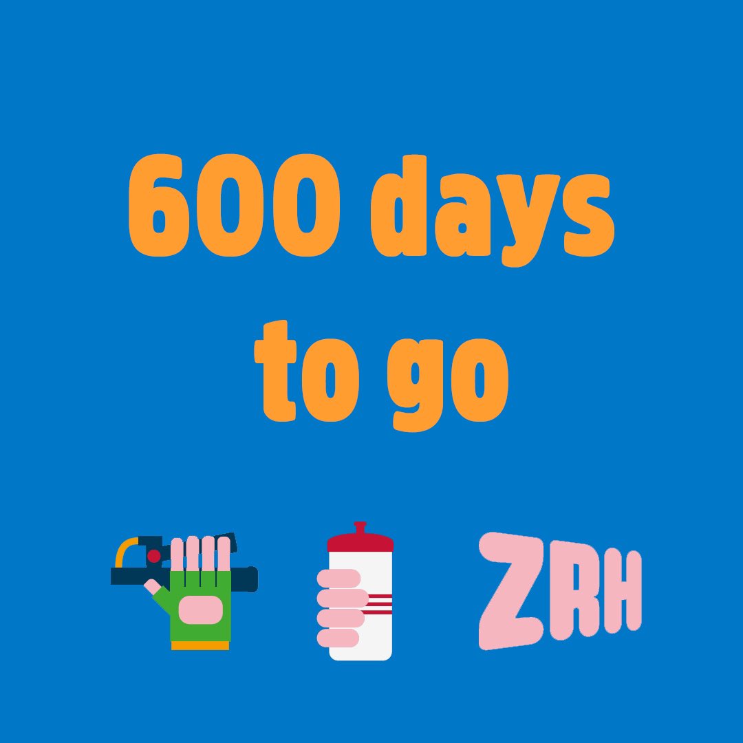 Crazy! Only 600 days to go until the 2024 UCI Road and Para-cycling Road World Championships will get under way in Zurich! Who is already eagerly looking forward to this great event? #togetherweride #zurich2024