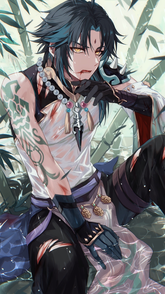 魈 #原神 #GenshinImpact #イケメン #魈(原神) #Xiao(GenshinImpact) #Xiao #なにこれかっこいい #战损 #魈 #男の子 pixiv.net/artworks/10496…