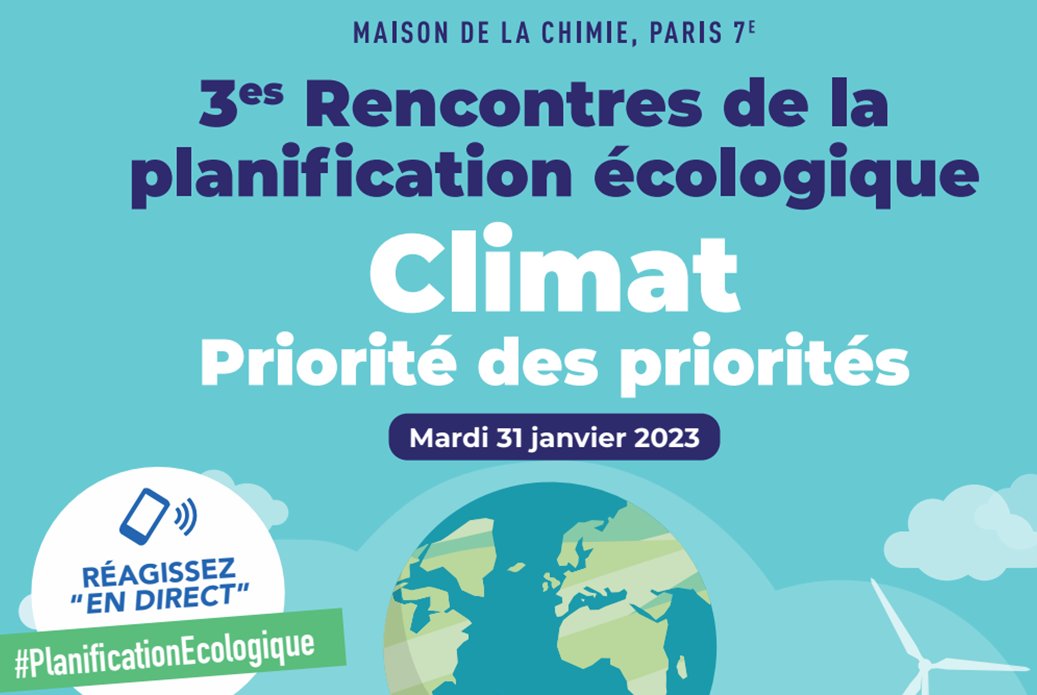 #JourJ pour les 3èmes Rencontres de la #PlanificationEcologique 
La #SobriétéEnergétique sera débattue avec @M_MeynierM @JCColasRoy @pfbaptiste @MancretTaylor @BarbaraNicoloso