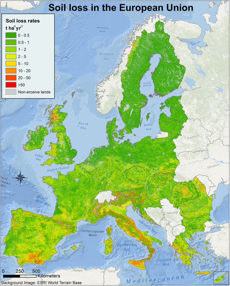 Panos Panagos (@panospanagos33) on Twitter photo Soil area the size of Berlin ๐ฉ๐ช lost each year due to water erosion in the EU. Importance of soil conservation. Proud for our second 1,000 citations publication ๐ฐin #EUSO group. Citations do not count but this has an impact in ๐ช๐บ policies & literature. sciencedirect.com/science/articlโฆ Soil area the size of Berlin ๐ฉ๐ช lost each year due to water erosion in the EU. Importance of soil conservation. Proud for our second 1,000 citations publication ๐ฐin #EUSO group. Citations do not count but this has an impact in ๐ช๐บ policies & literature. sciencedirect.com/science/articlโฆ