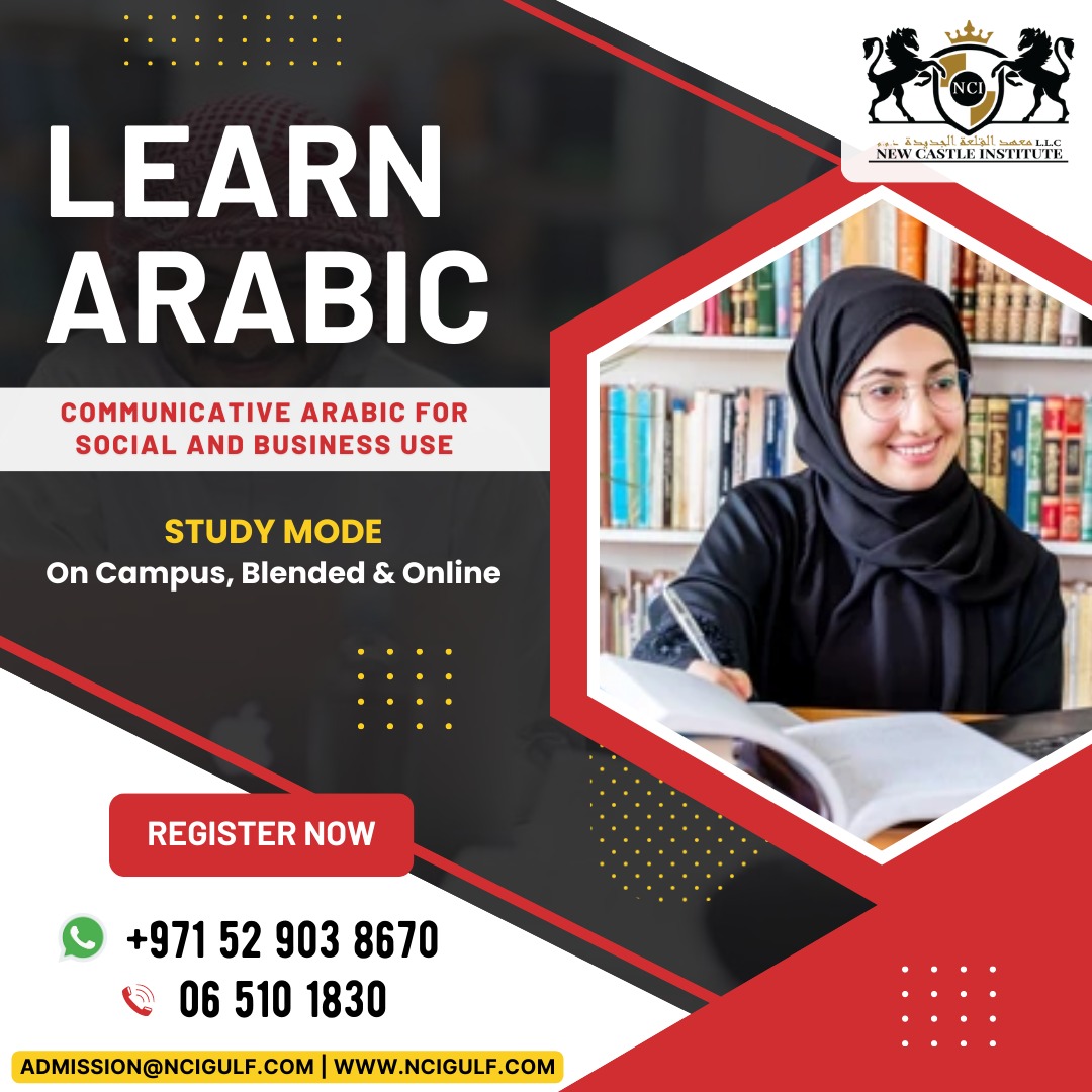 Join our Arabic classes to learn & practice Arabic direct from Certified Trainers. 
✅ Call / Whatsapp : +971 6 5101830 | +971 52 903 8670
#Ncigulfsharjah #Learnarabiclanguage #Ncigulfuae #Arabiclanguageinstitute #Sharjah #Arabiclanguageclasses #Ajman #Arabiclanguageexam #Rak