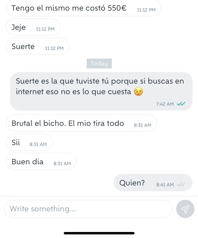 isaluongo's tweet photo. Me están buscando peo en Wallapop. Si sigue con la joda buscare ayuda acá para ver que le respondo https://t.co/MN1Mb1zVEQ