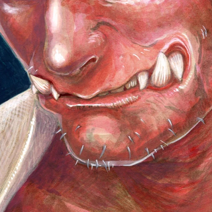 #このタグを見た人は自分の絵柄の口部分を見せる 