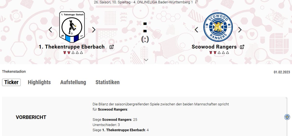 DomoHamachi's tweet photo. Das Top Top Topspiel der 4. Onlineliga BW 1 in BaWü
endet mit einem Sieg für die Rangers!🏴󠁧󠁢󠁳󠁣󠁴󠁿🥳
Wichtiger Sieg um den Kampf in der Meisterschaft,
nächster Gegner siehe Bilanz😍 https://t.co/2oLGIwjuO4
