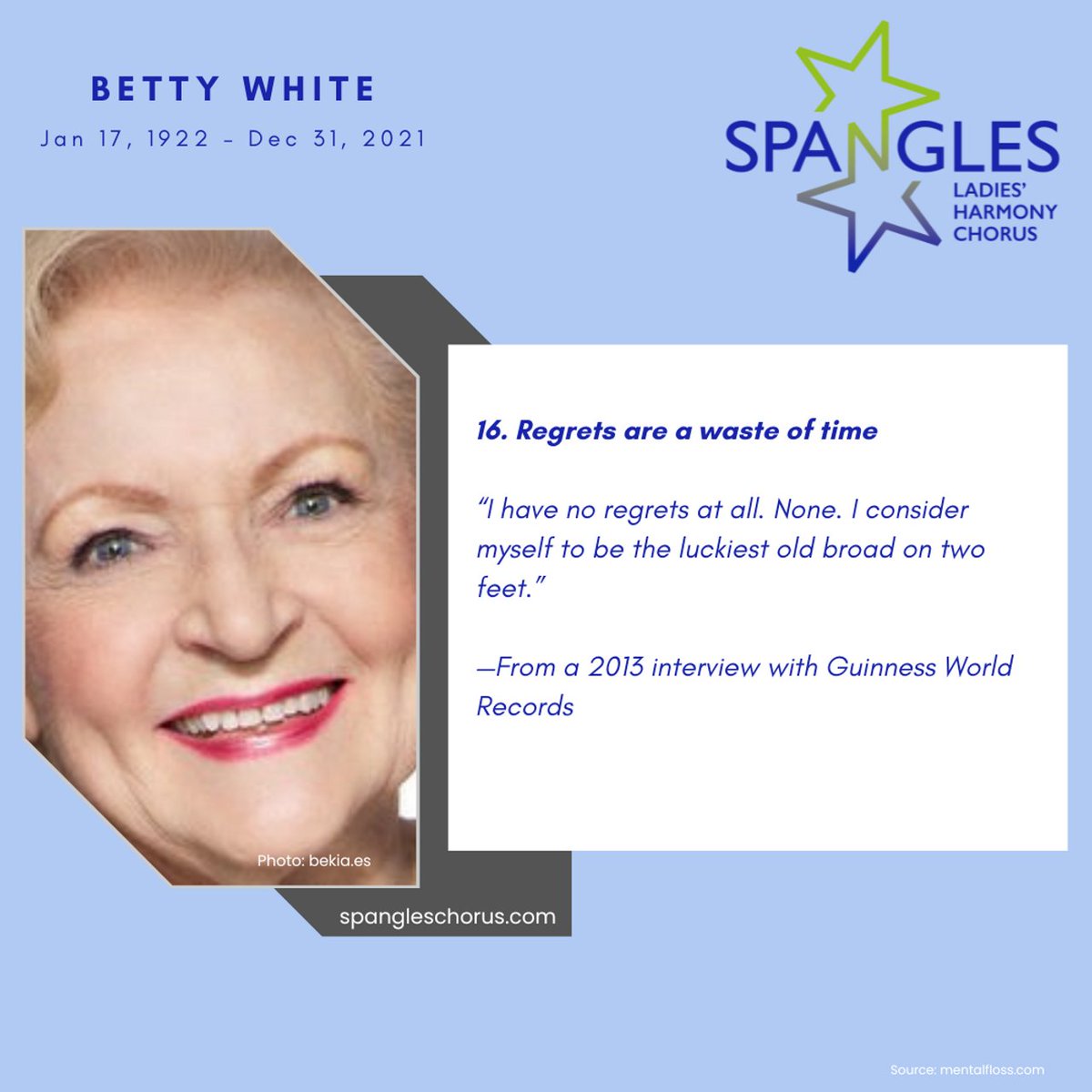 spangleschorus's tweet photo. #BettyWhiteQuotes https://t.co/0hhoBvM1Im