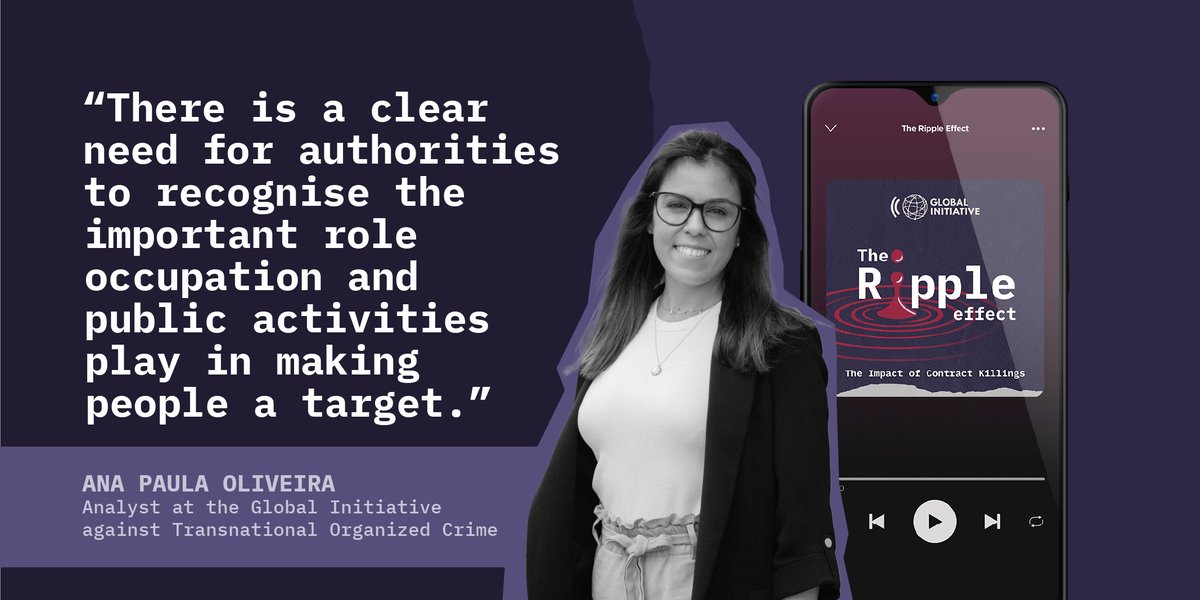 GI_TOC's tweet image. 🚨 In the latest episode of #TheRippleEffect podcast, @AnaPCOliveira_ and her panel discuss the investigations of contract killings, tracing from crime scene to mastermind.

🎧 Listen to find out more ⤵️
link.chtbl.com/RippleEffectGI…

#AssassinationWitness