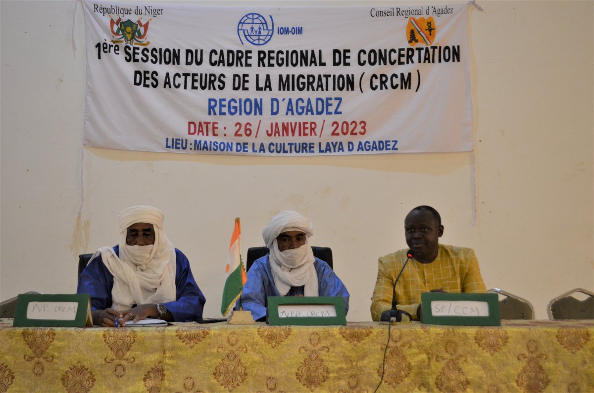 sp_ccm's tweet photo. La 1ère Rencontre du Cadre Régional de Concertation sur la Migration d'Agadez s'est tenue le 26 janvier 2023. Les acteurs de la migration de ladite région ont échangé et émis des recommandation pour améliorer les migrations.
@OIMNiger @dueniger #migration #Saharadesert #Agadez https://t.co/0ZvgsGwyhk