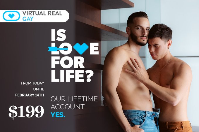 Loading… Valentine’s Day is coming ????

Because we love LOVE! #VirtualRealGay has #offers on lifetime