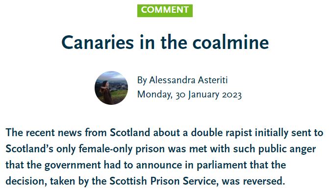 'It is degrading to force women to share intimate spaces with males, which may result in forced nakedness and lack of privacy'

In the latest in our 'debating trans prisoner policy' series, @AlessandraAster discusses some of the legal aspects

crimeandjustice.org.uk/resources/cana…
