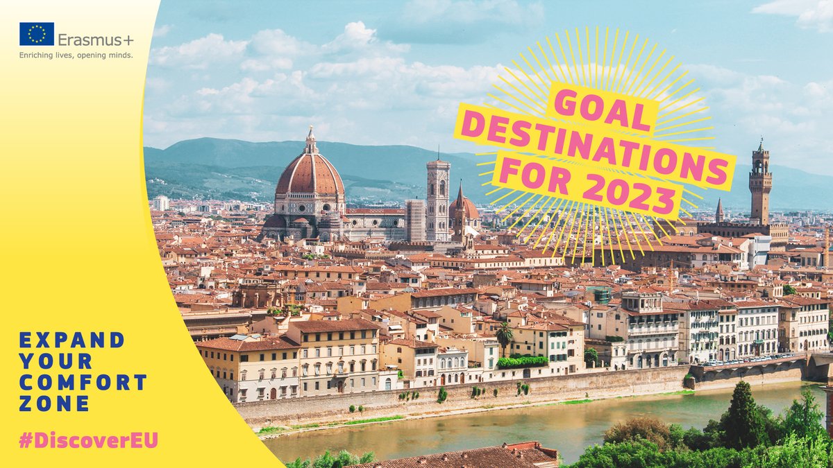 You know what’s more fun than New Years resolutions? Setting your #DiscoverEU goal destinations for 2023! 🚆 Do you have... 🌇 A city you want to explore? 🍝 A local delicacy you want to try? 🏺 A culture you want to discover? Let us know in the comments below! 🗨️👇