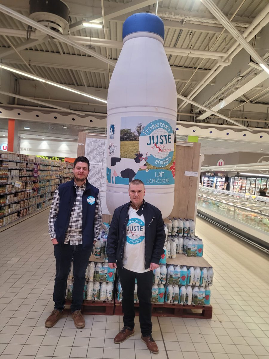 Un grand #merci à nos #agris ambassadeurs #JusteDeLoireAtlantique #justeDeLA qui se sont relayés ce week-end pour vous proposer une animation au Super U Nort-Sur-Erdre 

Et merci à vous de toujours nous soutenir 😘👏

#lait #farine #muscadet #produitslocaux #agriculture