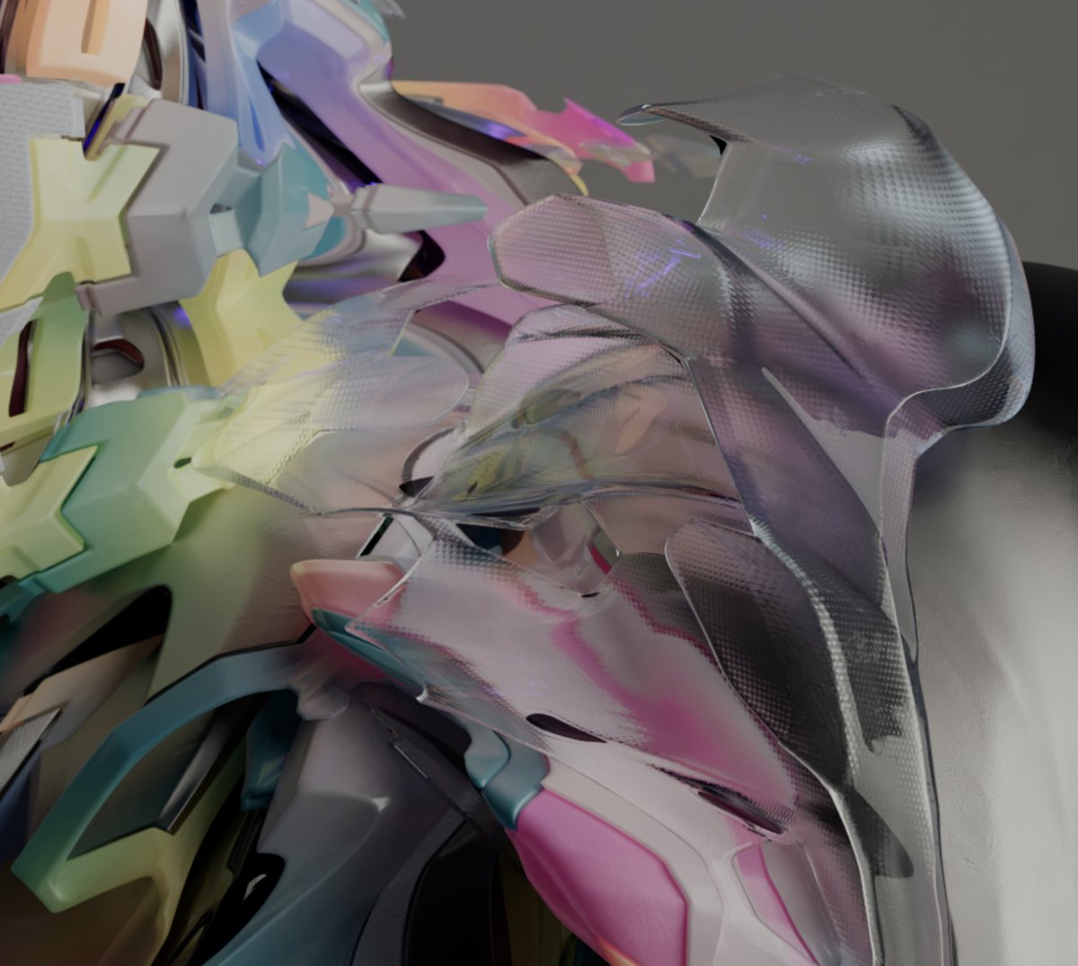 A harmonious mix of colorway and materials: 
GNSS #9268, species AKX.

The textured, curved glass encases this GNSS being like armor. 

What other GNSS has the right balance?