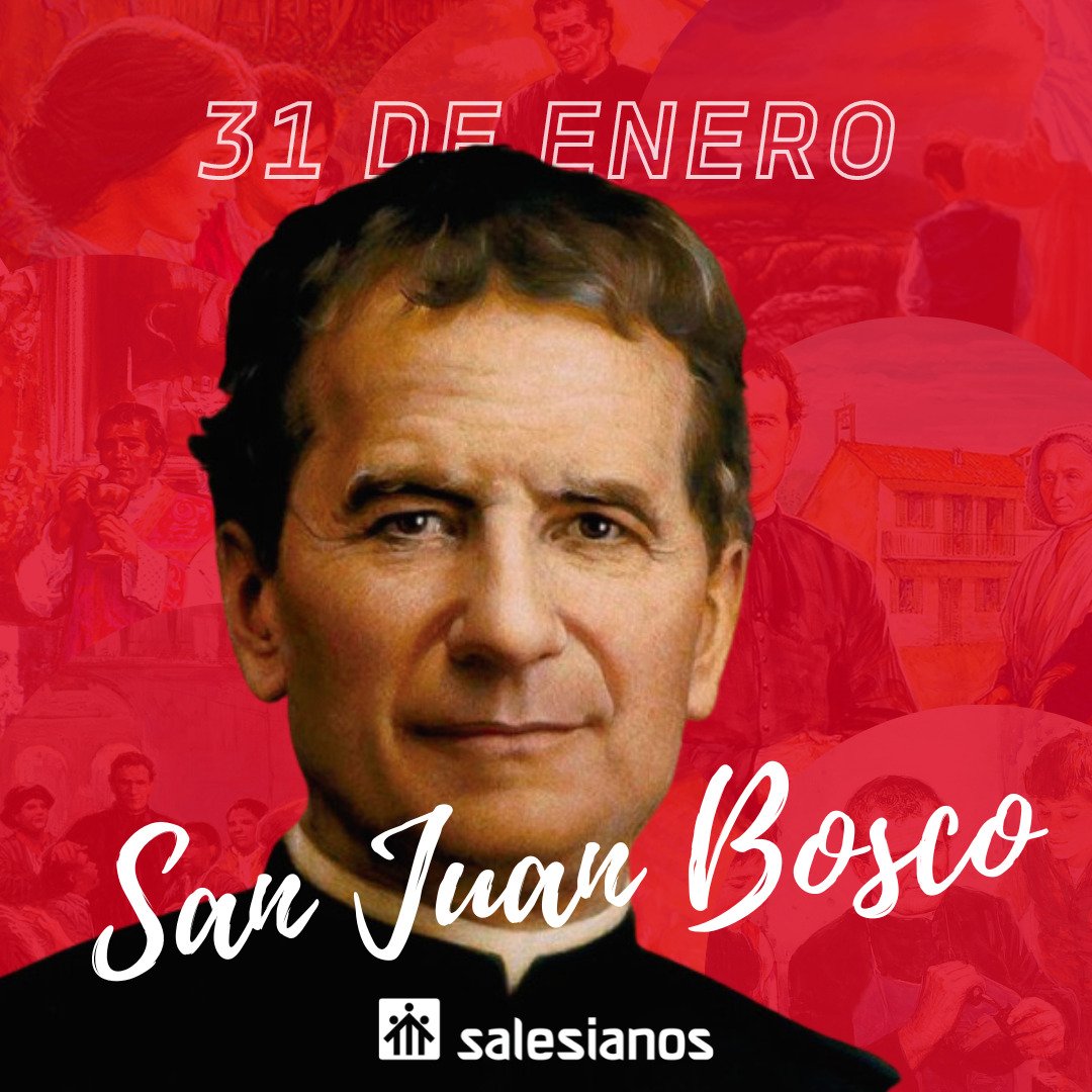 SalesianosMLG's tweet photo. ¡Feliz día de Don Bosco! 💕 Pasad un gran día en comunidad con alegría, amor y diversión.

#AbrimosCaminos https://t.co/nuYvS5amRo