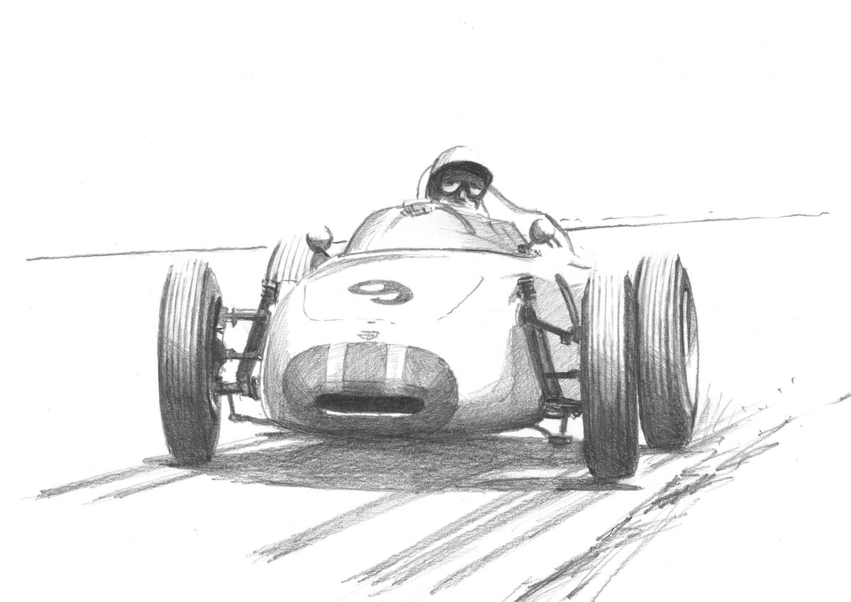 Racing driver Jo Bonnier, born on this day in 1930 was the first Swede to win a #GrandPrix - 1959 Dutch GP in a BRM. He also drove for #Maserati and #Porsche. A leading campaigner for circuit safety he was killed at #LeMans in 1972. 
#motorsportart
@PeterDWindsor
@pitlaneandy