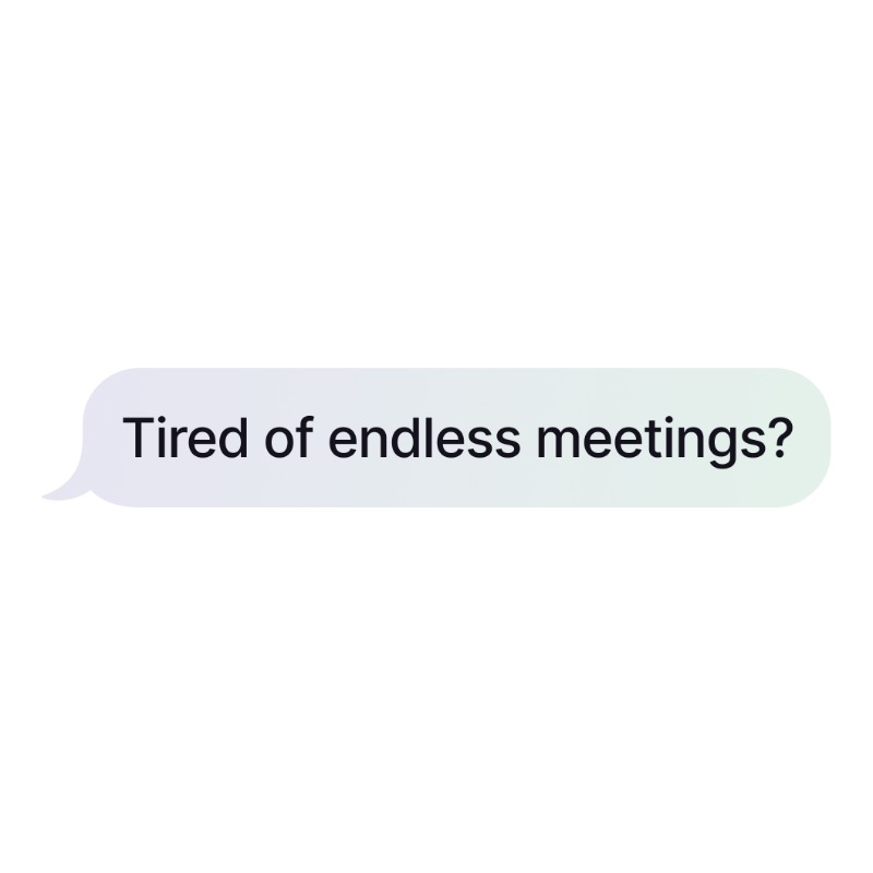tommedema's tweet photo. Avoid meetings and work async in an effort to be fast, nimble, and efficient with Bubbles.