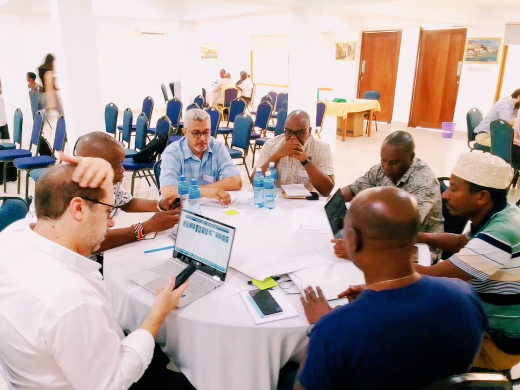GoBlueKenya's tweet photo. Day 2 of #GoBlueKenyaTCHBlueprint workshop. Group discussions. #WorldCafe #Changelab @JumuiyaBloc  @EUinKenya @camoes_ip @IPAV_pt #GoBlueKenya https://t.co/JVbIVfaFe3