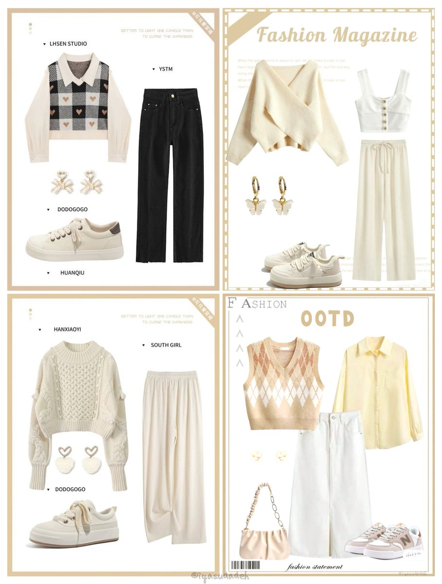 iyasudadeh_'s tweet photo. WHITE CREAM OUTFIT IDEAS

— a thread https://t.co/xY1YvnTZ7P