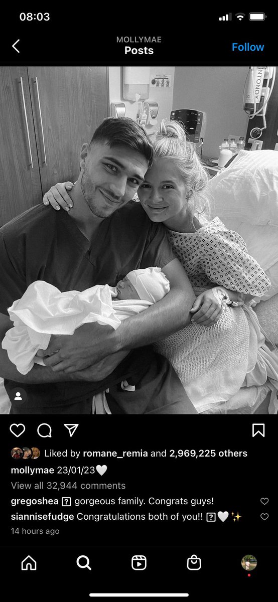 AfroLiam's tweet photo. Wayne Lineker on Molly Mae’s announcement post.. https://t.co/guzH1FGy8W