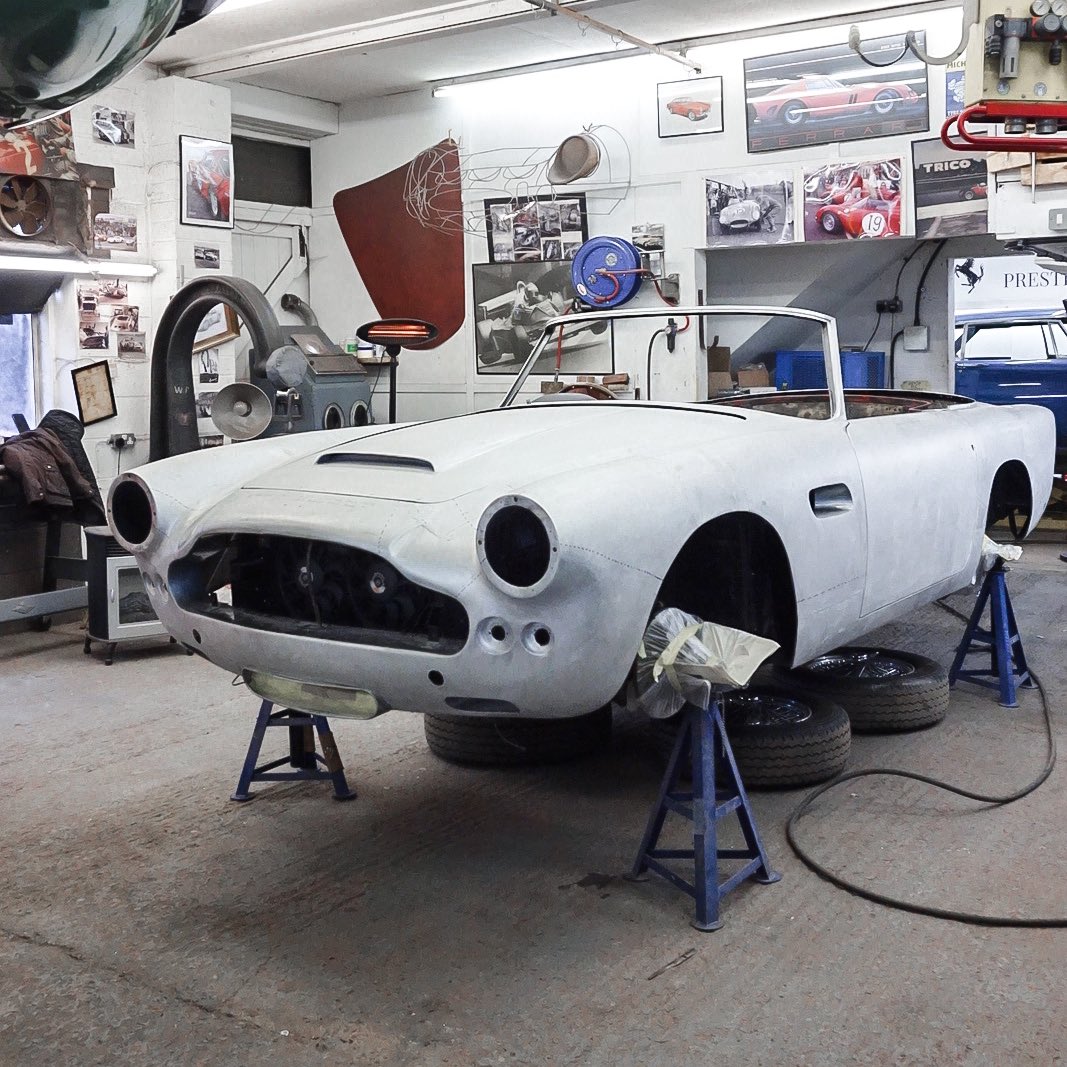 Katievharcus's tweet image. DB4 Convertible ready for its metalwork.

The rarest of the David Brown era Astons (with the exception of the DB4 GT Zagato)