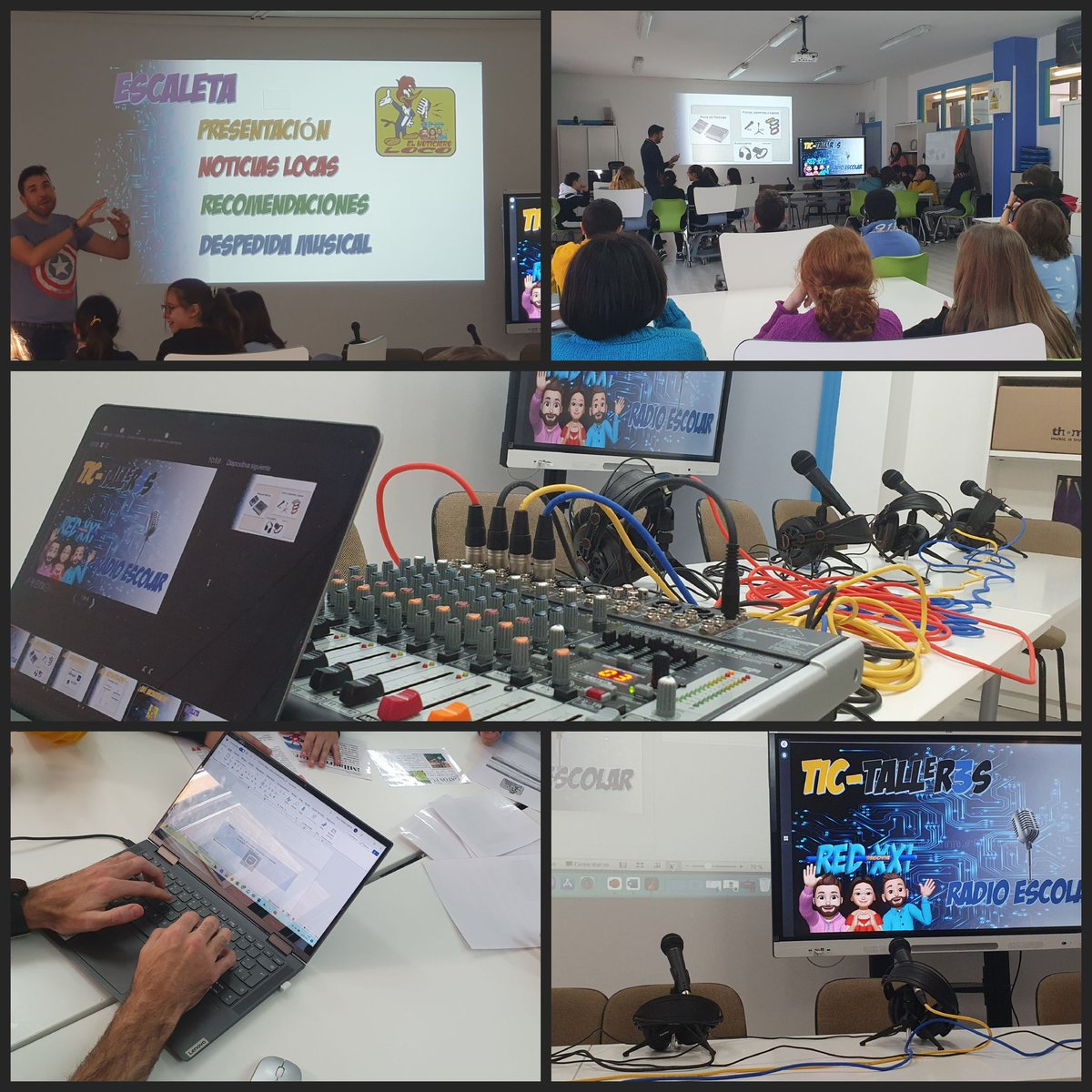 CDE_Segovia's tweet photo. Los alumnos del @crasangarcia realizan hoy un taller de radio escolar en el aula del futuro del @CFIE_Segovia impartido por los MMCC.

🤗 Esperamos que hayáis aprendido mucho y os haya gustado 📻 https://t.co/IjZ9k6IySo