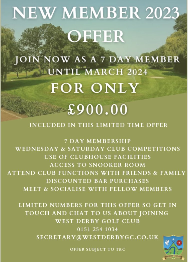 West Derby Pro Shop (@westderbygc) on Twitter photo 