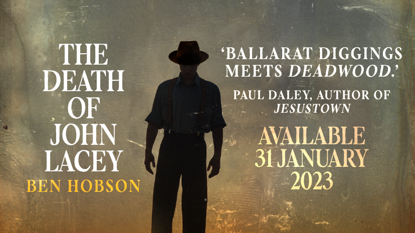 sovereignhill's tweet photo. Join us for a special evening Wed 15 Feb as author Ben Hobson launches his latest novel, 'The Death of John Lacey', in the Charlie Napier Hotel

Entry is free, bookings essential: https://t.co/9XuINEOid4 https://t.co/YOcQjLsaLR